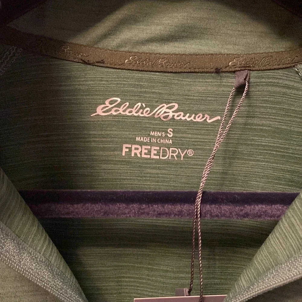 Eddie Bauer “Dark Ivy” green quarter zip UPF 50 top - size S - Picture 7 of 10